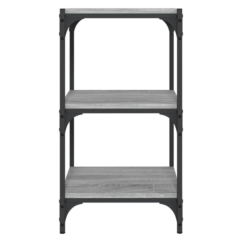 Book Cabinet Grey Sonoma 40x33x70.5 cm Engineered Wood and Steel