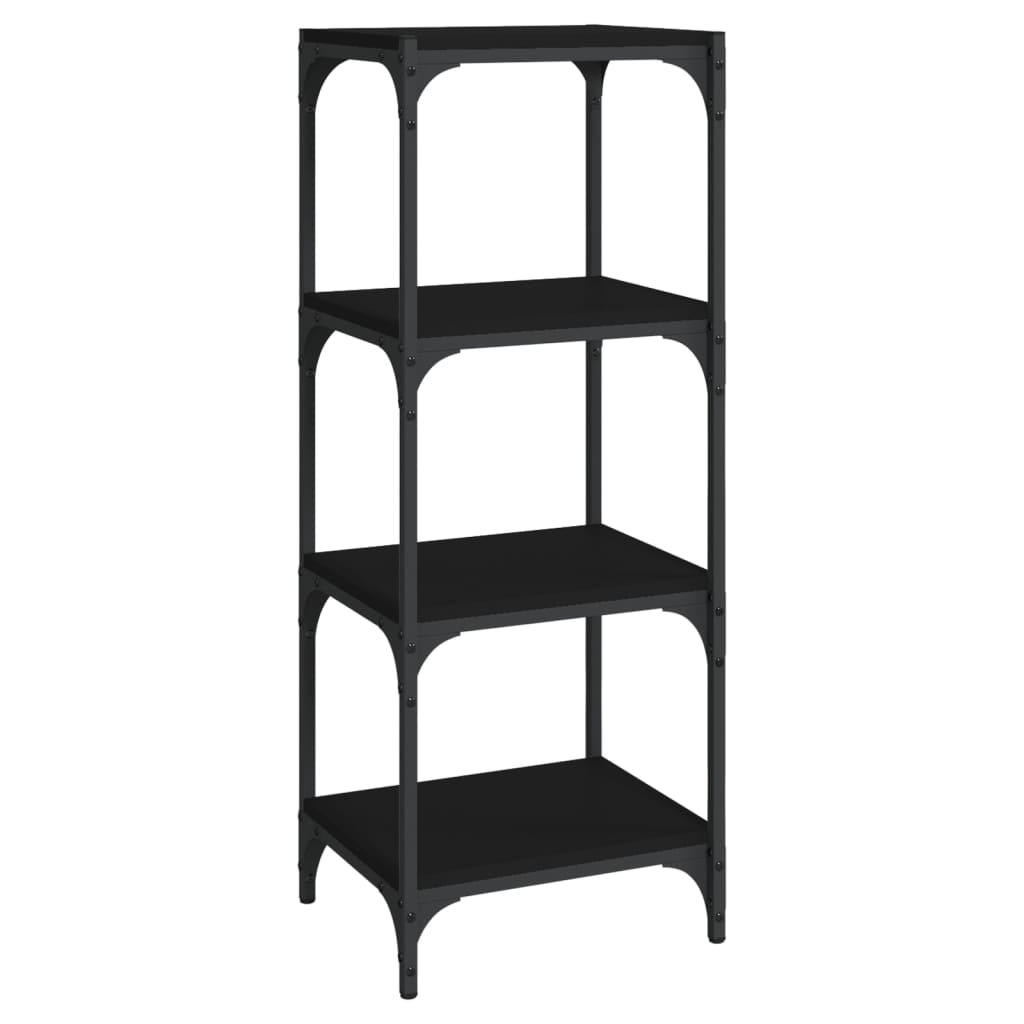 Book Cabinet Black 40x33x100 cm Engineered Wood and Steel