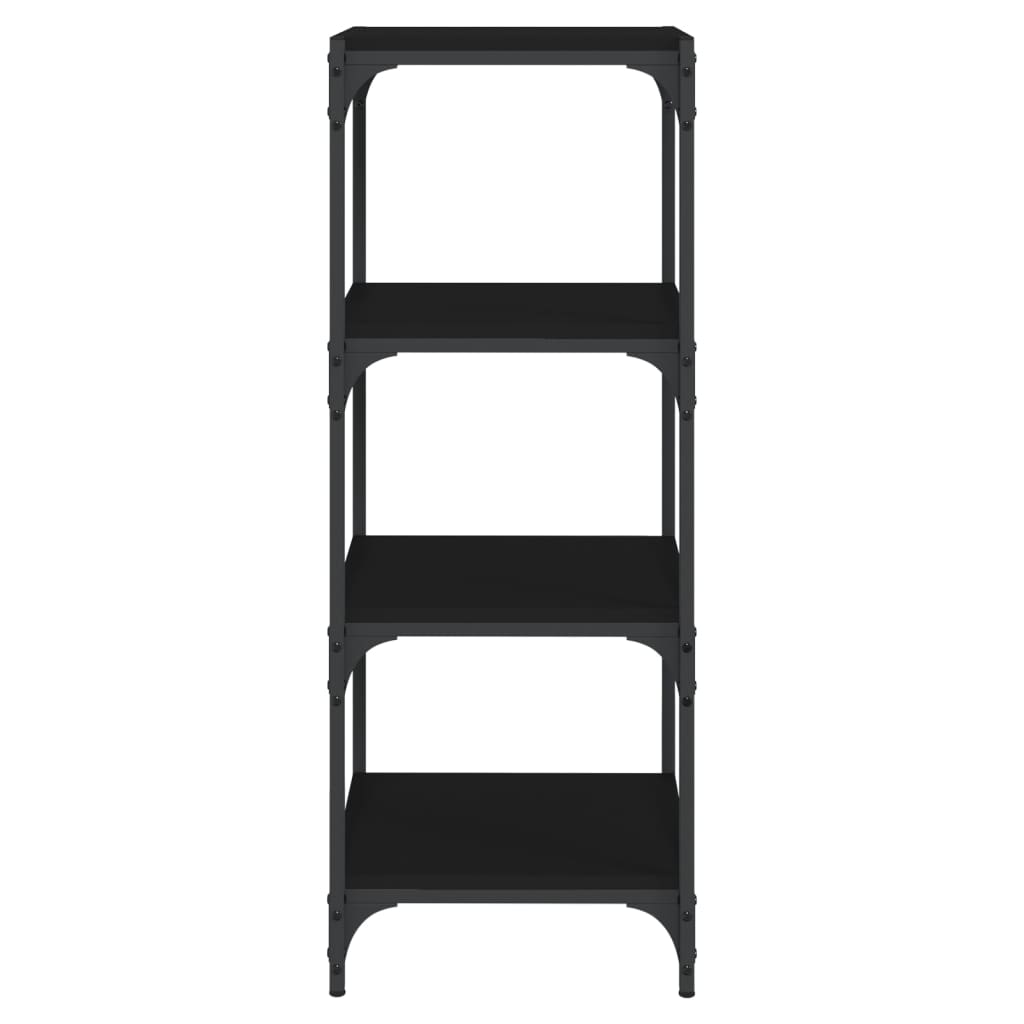 Book Cabinet Black 40x33x100 cm Engineered Wood and Steel