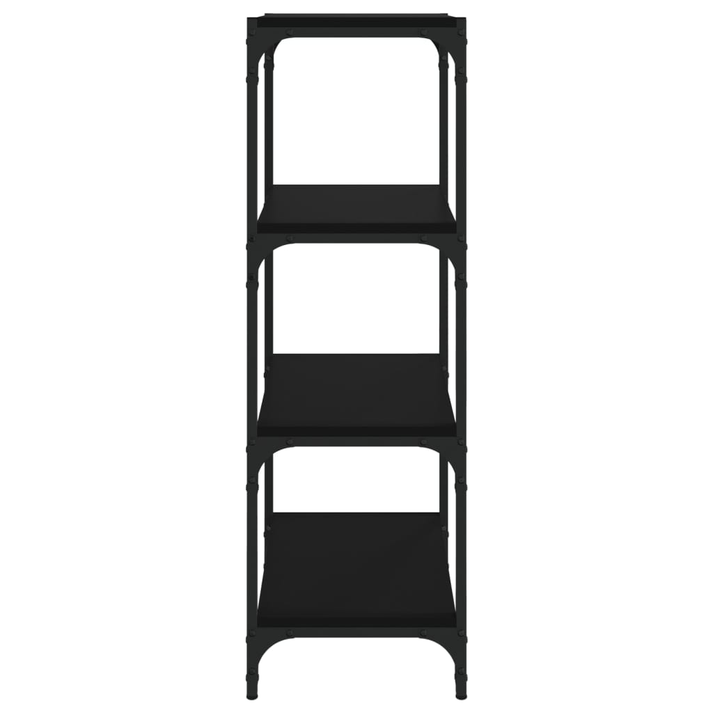 Book Cabinet Black 40x33x100 cm Engineered Wood and Steel