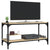 TV Cabinet Sonoma Oak 80x33x41 cm Engineered Wood and Steel