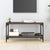 TV Cabinet Brown Oak 80x33x41 cm Engineered Wood and Steel