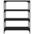 Book Cabinet Black 80x33x100 cm Engineered Wood and Steel