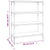 Book Cabinet Black 80x33x100 cm Engineered Wood and Steel