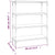 Book Cabinet Grey Sonoma 80x33x100 cm Engineered Wood and Steel