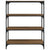 Book Cabinet Brown Oak 80x33x100 cm Engineered Wood and Steel