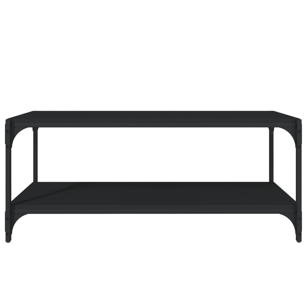 TV Cabinet Black 100x33x41 cm Engineered Wood and Steel