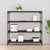 Book Cabinet Black 100x33x100 cm Engineered Wood and Steel