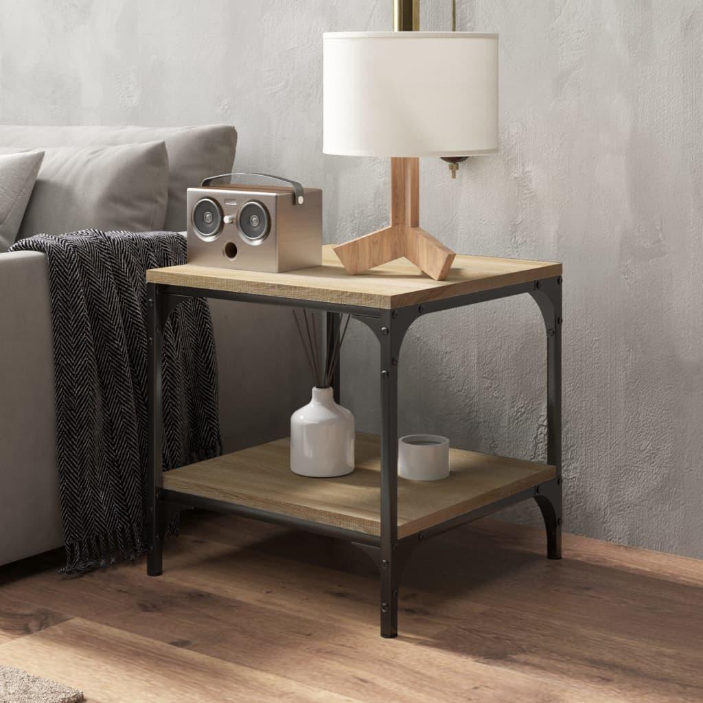 Side Tables 2 pcs Sonoma Oak 40x40x40 cm Engineered Wood