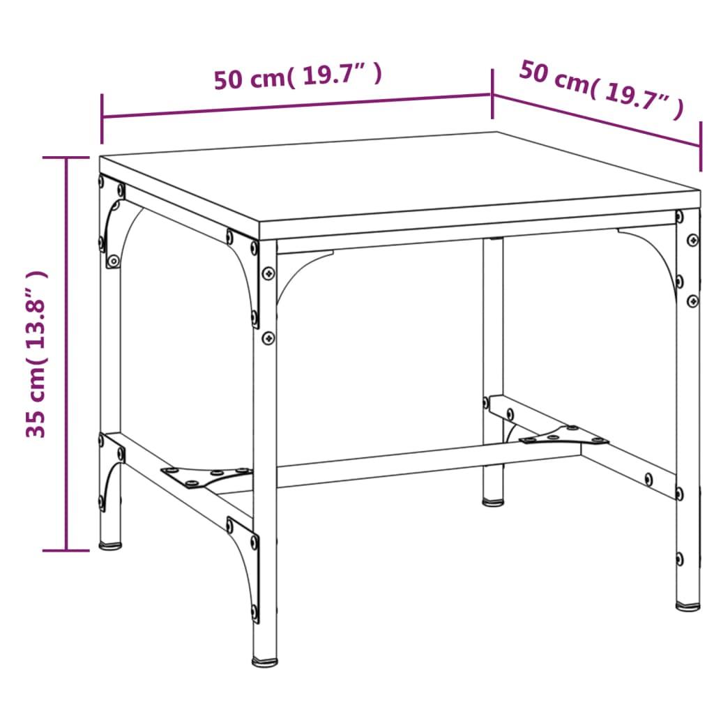 Coffee Table Grey Sonoma 50x50x35 cm Engineered Wood