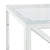 Coffee Table 110x45x45 cm Stainless Steel and Glass