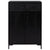 Shoe Rack Black 75x40x110 cm Solid Pinewood