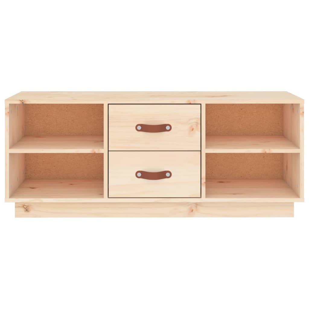 TV Cabinet 100x34x40 cm Solid Wood Pine