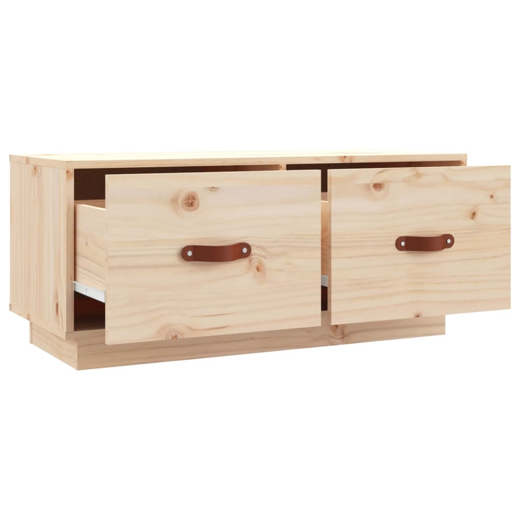 TV Cabinet 80x34x35 cm Solid Wood Pine