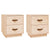 Bedside Cabinets 2 pcs 40x34x45 cm Solid Wood Pine