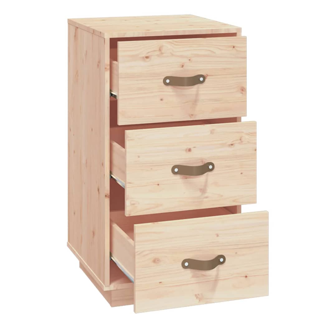 Bedside Cabinets 2 pcs 40x40x75 cm Solid Wood Pine