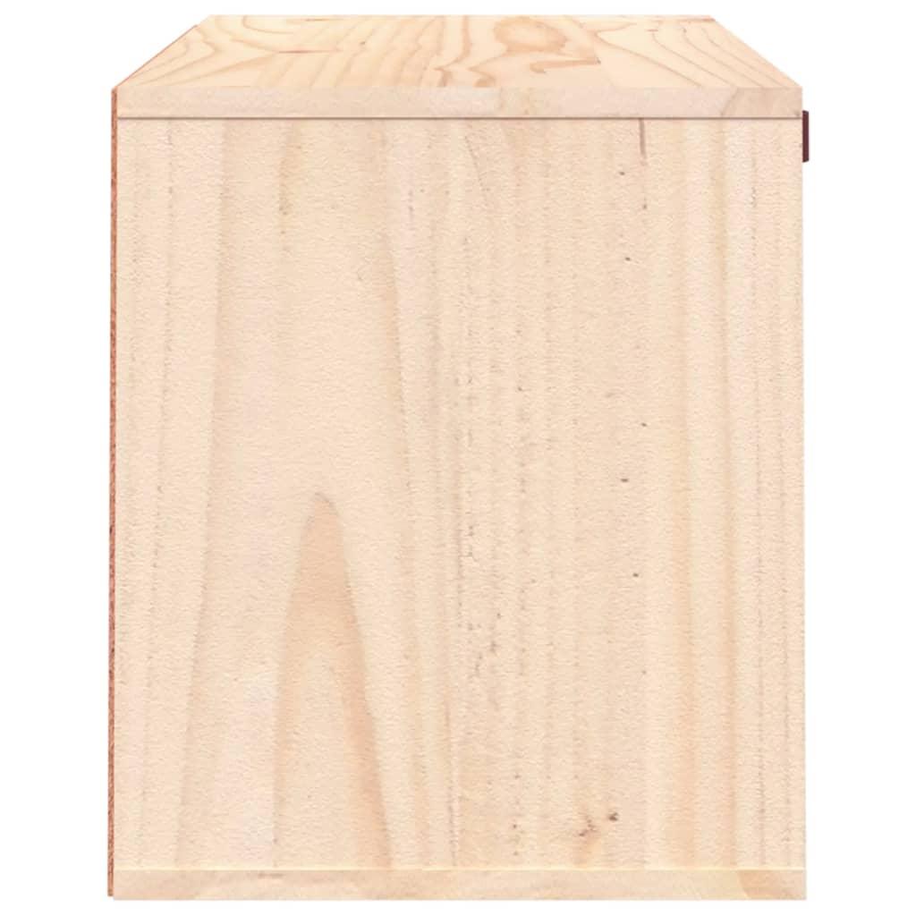 Wall Cabinet 60x30x35 cm Solid Wood Pine