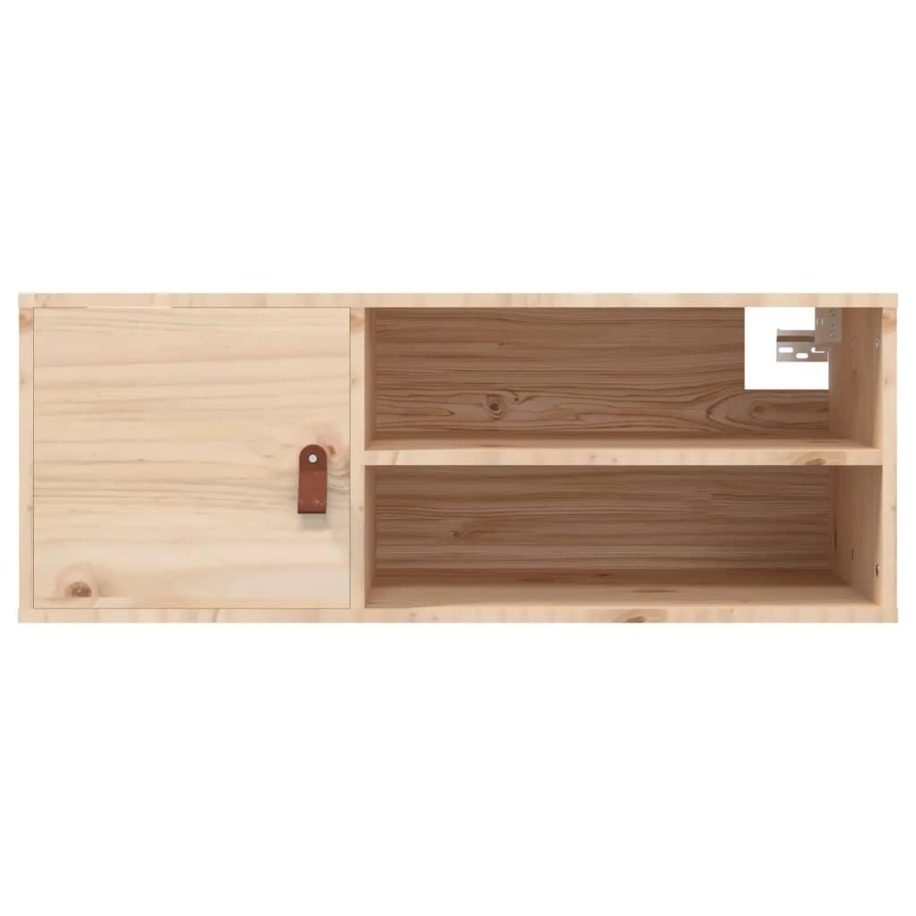 Wall Cabinets 2 pcs 80x30x30 cm Solid Wood Pine