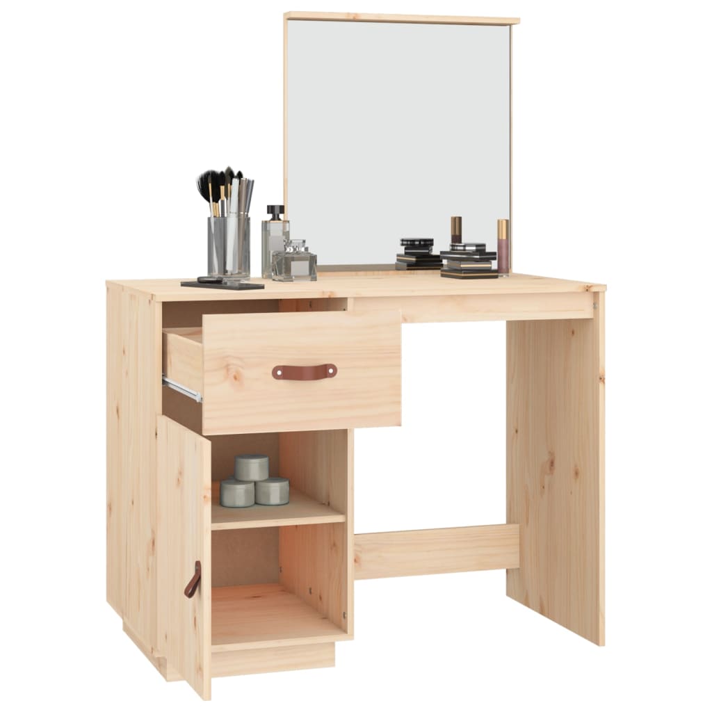 Dressing Table 95x50x134 cm Solid Wood Pine