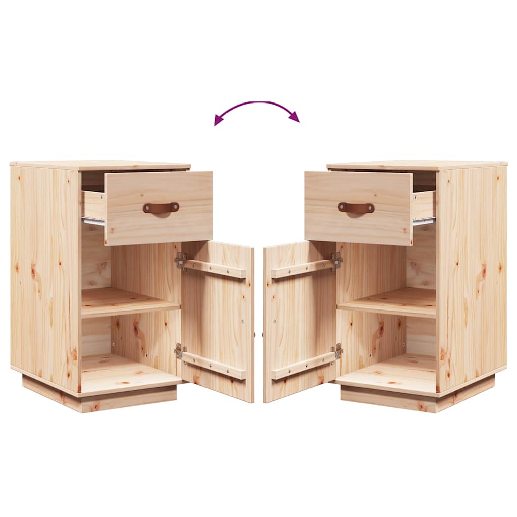 Desk Cabinet 40x50x75 cm Solid Wood Pine