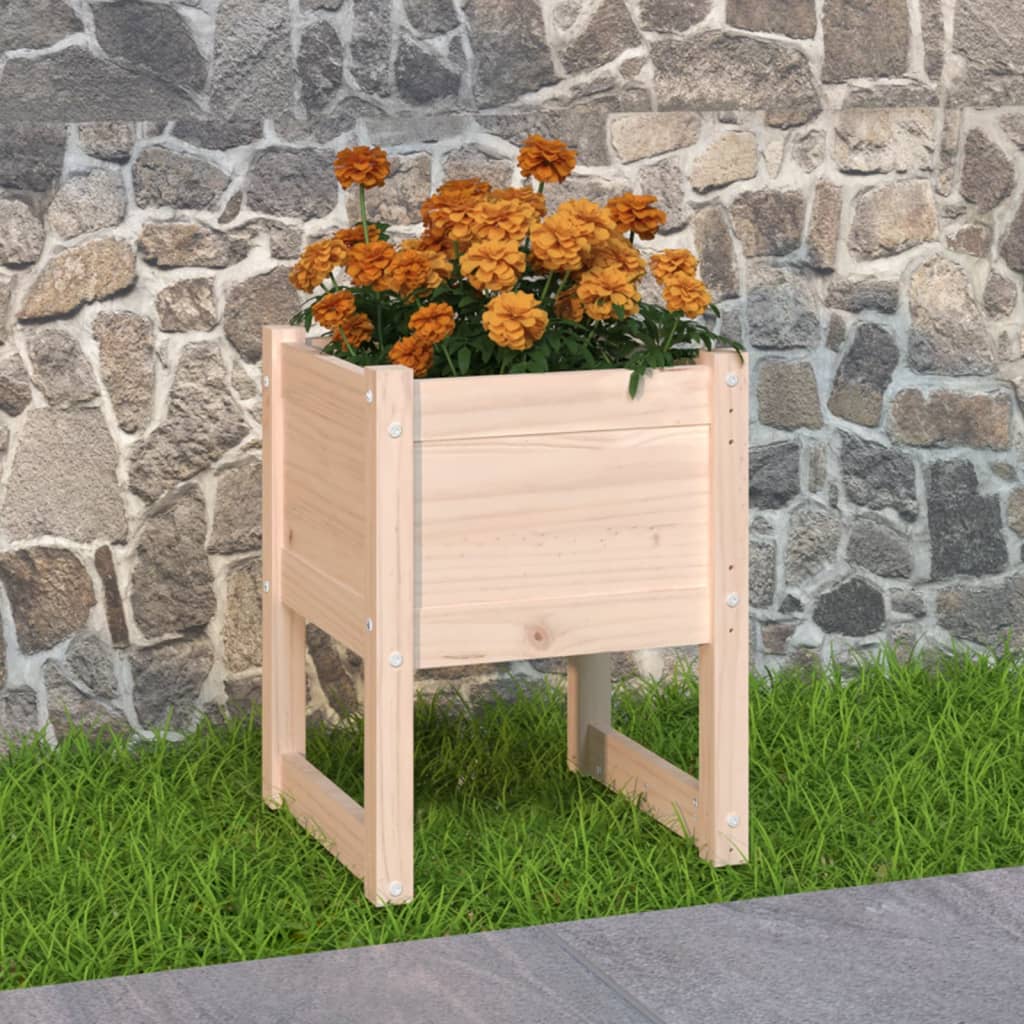 Planter 40x40x52.5 cm Solid Wood Pine