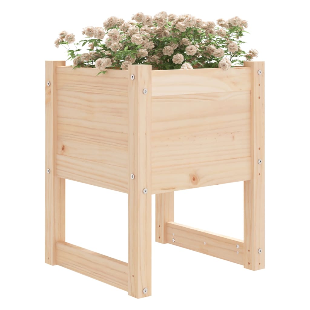 Planters 2 pcs 40x40x52.5 cm Solid Wood Pine