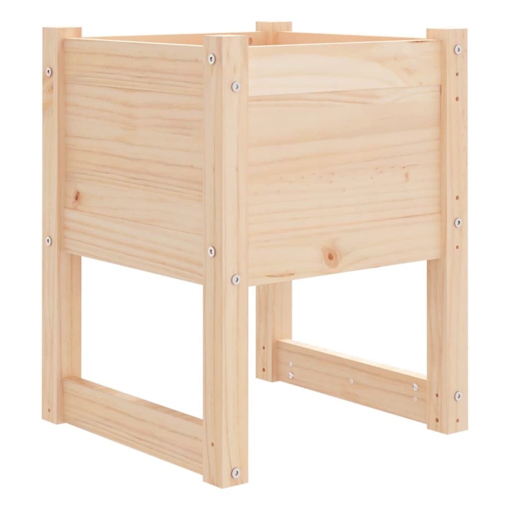 Planters 2 pcs 40x40x52.5 cm Solid Wood Pine