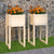 Planters 2 pcs 40x40x81 cm Solid Wood Pine