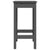 Bar Chairs 2 pcs Grey 40x40x78 cm Solid Wood Pine