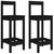 Bar Chairs 2 pcs Black 40x41.5x112 cm Solid Wood Pine