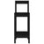 Bar Chairs 2 pcs Black 40x41.5x112 cm Solid Wood Pine