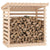 Firewood Rack 108x73x108 cm Solid Wood Pine