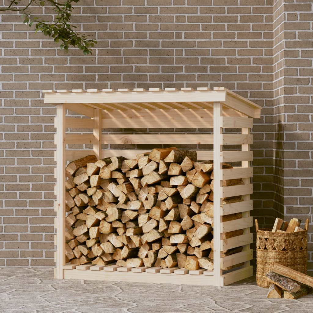 Firewood Rack 108x73x108 cm Solid Wood Pine