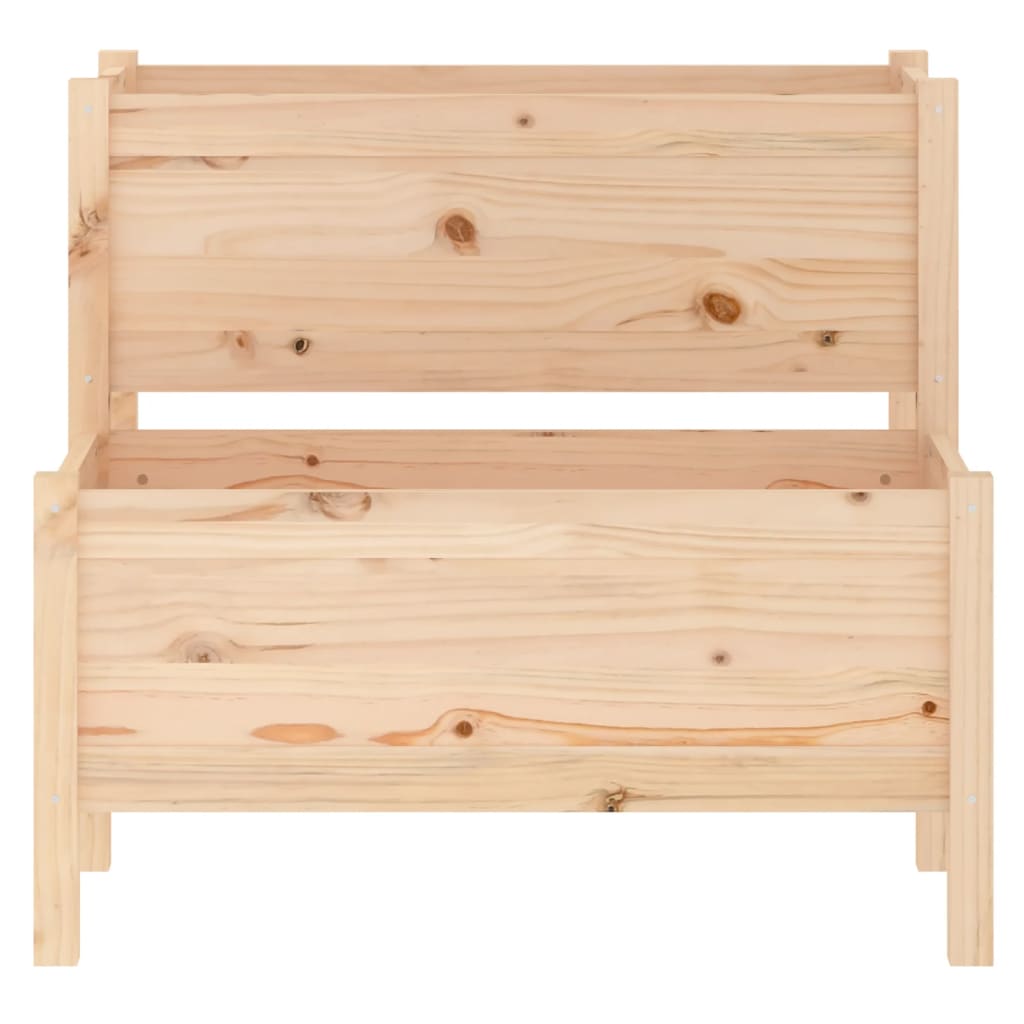 Planter 84.5x84x75 cm Solid Wood Pine