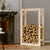 Firewood Rack 60x25x100 cm Solid Wood Pine