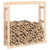 Firewood Rack 100x25x100 cm Solid Wood Pine