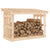 Firewood Rack 108x64.5x77 cm Solid Wood Pine