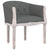 Dining Chair Dark Grey Fabric