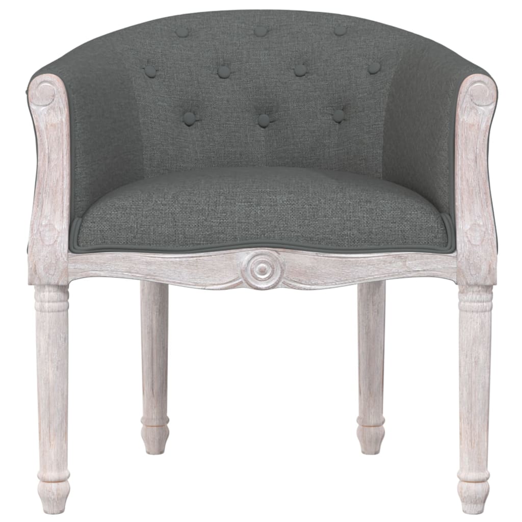 Dining Chair Dark Grey Fabric