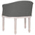 Dining Chair Dark Grey Fabric