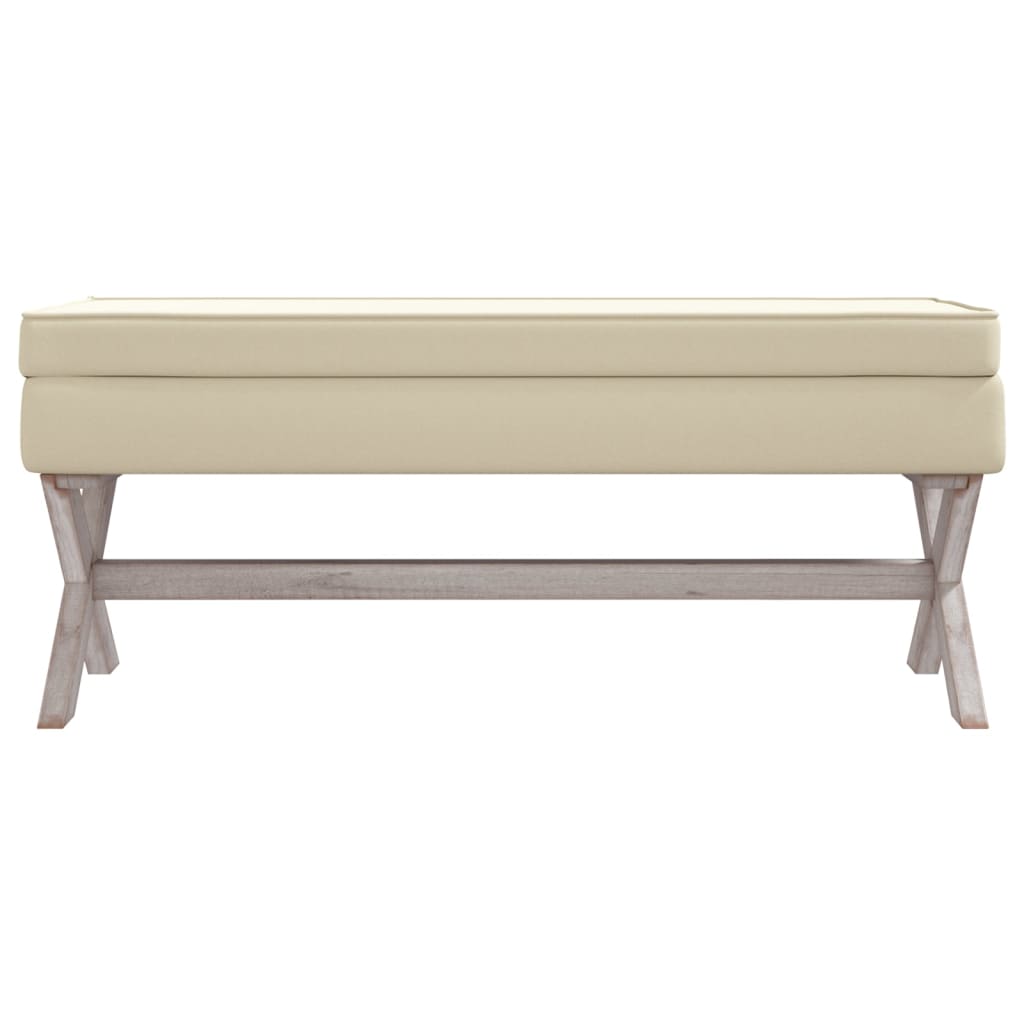 Storage Stool 110x45x49 cm Linen