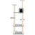 Cat Tree with Sisal Scratching Posts Light Grey 153 cm