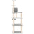 Cat Tree with Sisal Scratching Posts Light Grey 153 cm