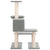 Cat Tree with Sisal Scratching Posts Light Grey 94.5 cm