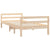 Bed Frame without Mattress 90x190 cm Solid Wood Pine