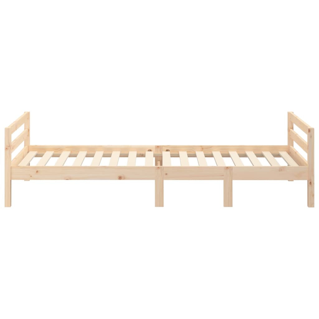 Bed Frame without Mattress 90x190 cm Solid Wood Pine