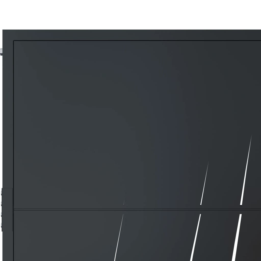 Garden Gate Anthracite 105x80 cm Steel Grass Design