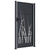 Garden Gate Anthracite 105x180 cm Steel Grass Design