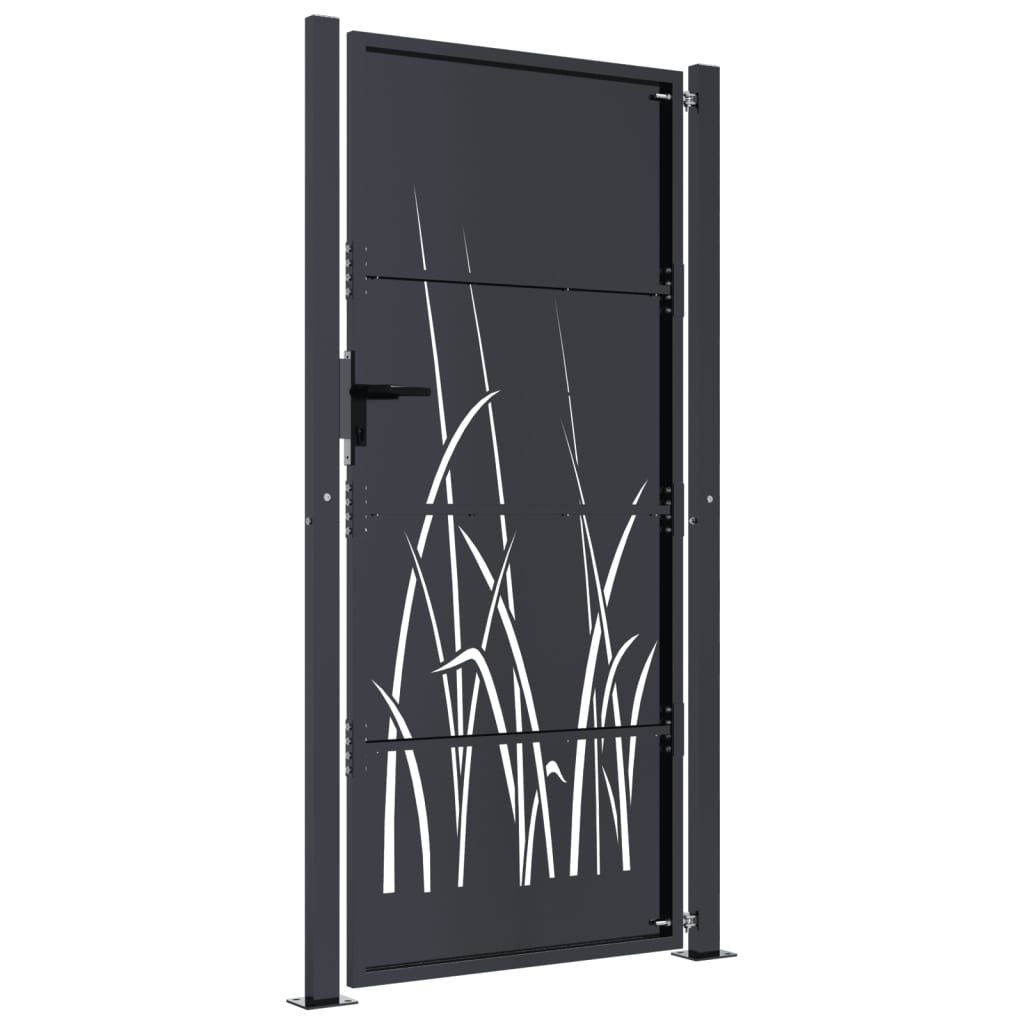 Garden Gate Anthracite 105x205 cm Steel Grass Design