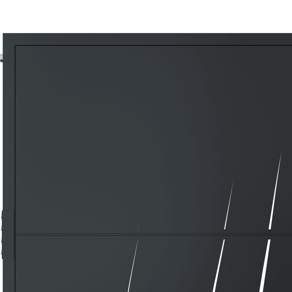 Garden Gate Anthracite 105x205 cm Steel Grass Design